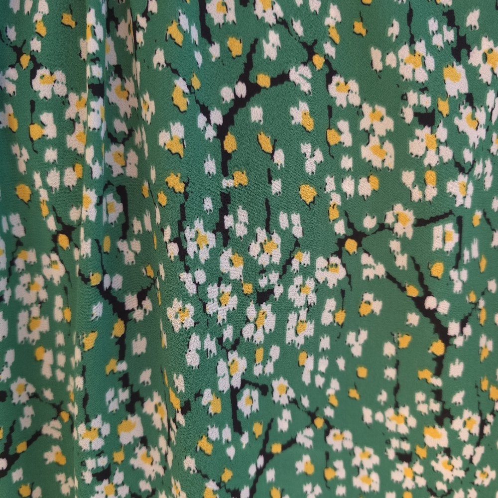 Cynthia Rowley Green Floral Women's Sleeveless Top XL - Picture 4 of 8